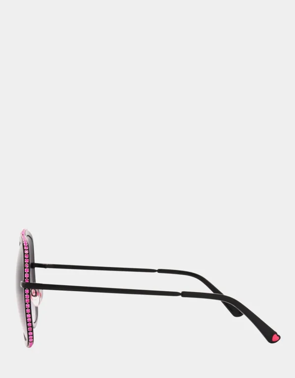 Betsey Johnson All The Trimmings Sunglasses Black Outlet