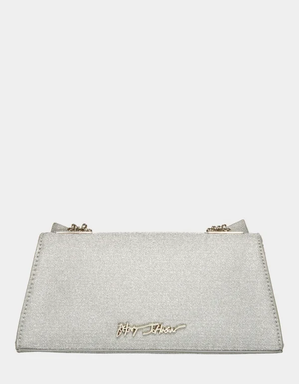 Betsey Johnson Angular Bow Convertible Bag Silver Shop