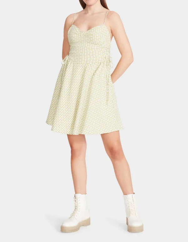 Betsey Johnson Bella Frocked Dot Mini Dress Lime Online
