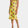 Betsey Johnson Betseys Painted Rose Midi Dress Lime Shop