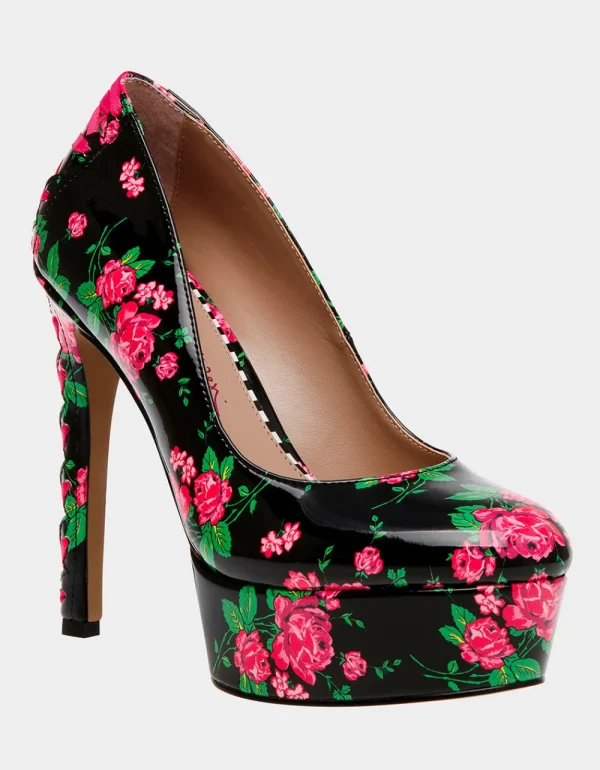 Betsey Johnson Bonnee Black Multi Shop