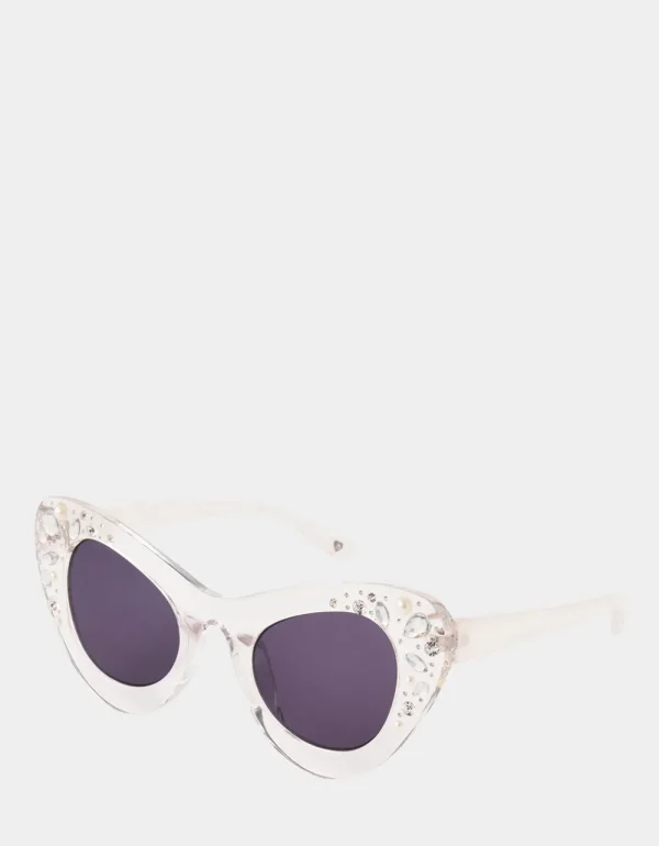 Betsey Johnson Crown Jewel Sunglasses White Fashion