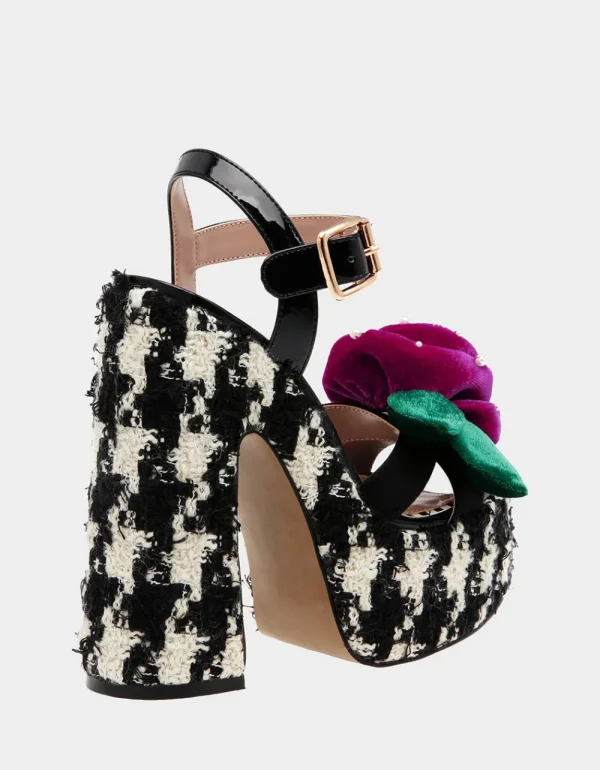 Betsey Johnson Eugene Black/White Black White Hot