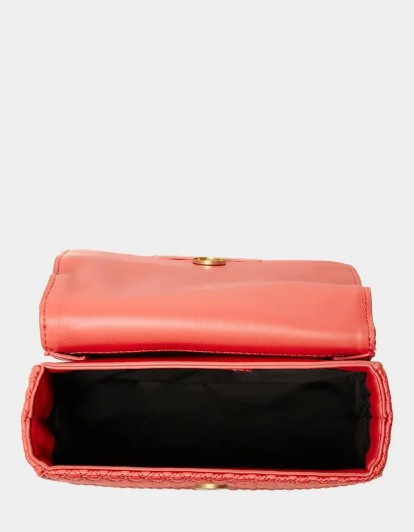 Betsey Johnson Fruity Handle Flap Bag Red Clearance