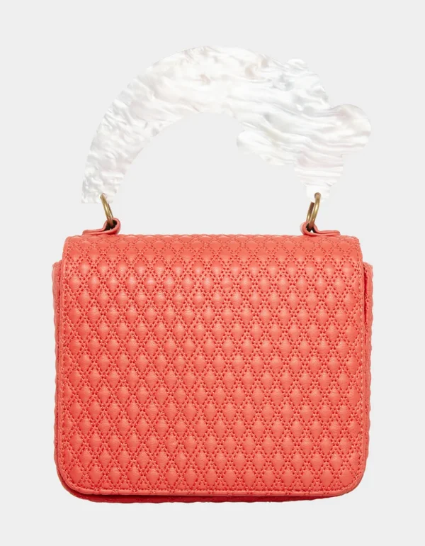 Betsey Johnson Fruity Handle Flap Bag Red Clearance