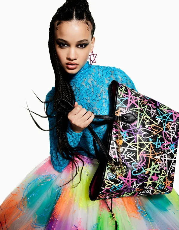Betsey Johnson Graffiti Sweetie 2 Tote Black Fashion