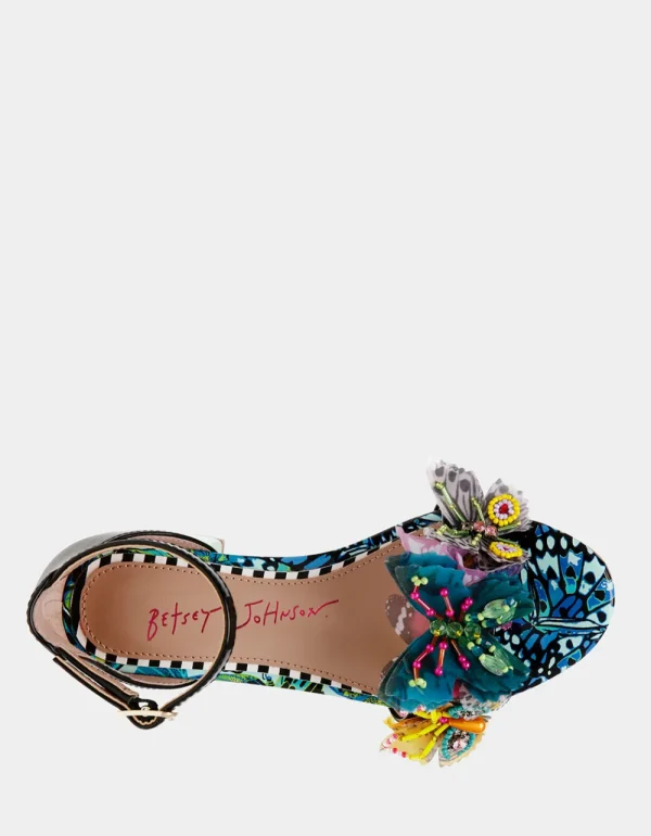 Betsey Johnson Kids' Pippy Black Multi Fashion