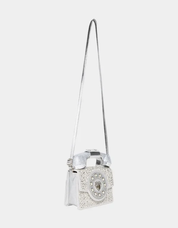 Betsey Johnson Kitsch Million Stars Phone Bag Silver Online