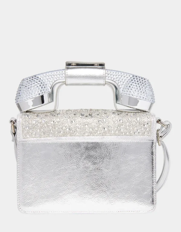 Betsey Johnson Kitsch Million Stars Phone Bag Silver Online