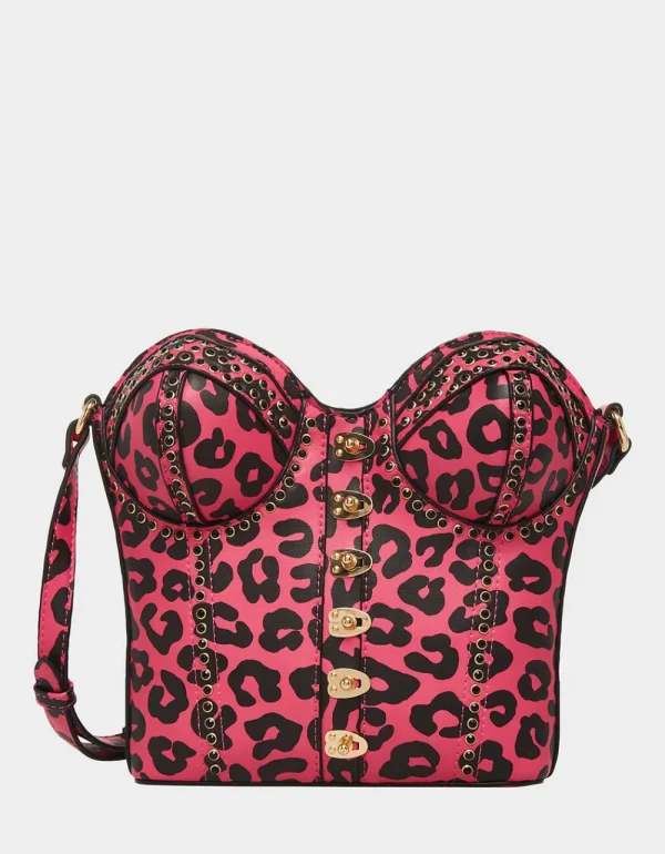 Betsey Johnson Kitsch Of Corsets Love Crossbody Black-Pink Online