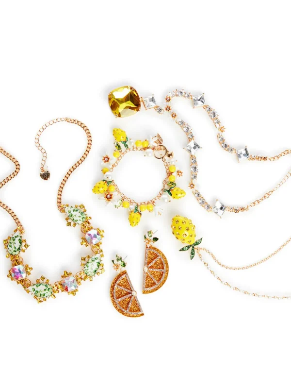 Betsey Johnson Lemon Drop Slice Statement Earrings Yellow Cheap