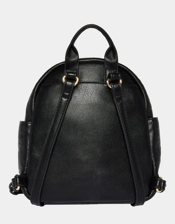 Betsey Johnson No Brainer Skull Mini Backpack Black New