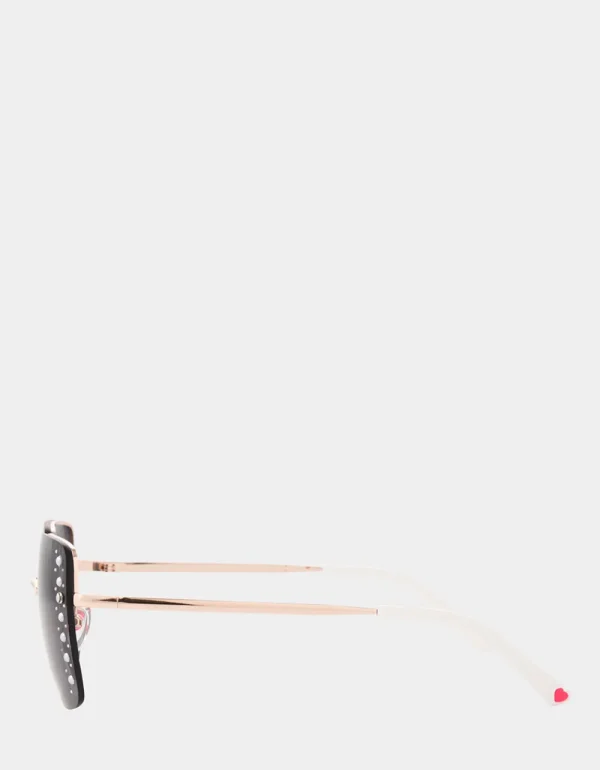 Betsey Johnson On The Edge Sunglasses Gold New