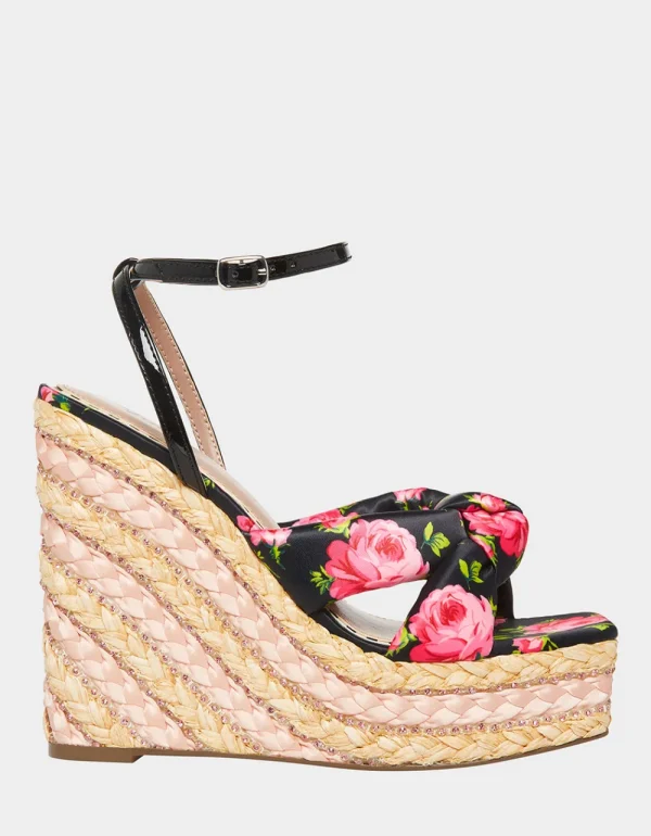 Betsey Johnson Pansie Black Multi Flash Sale