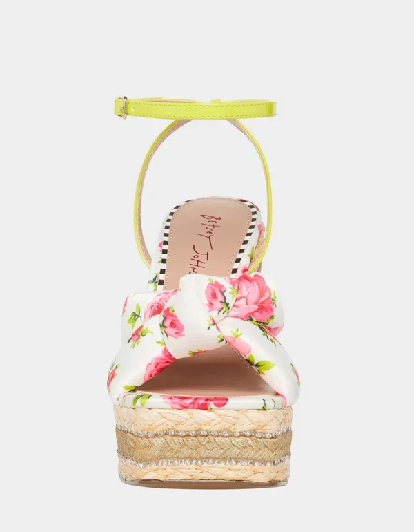 Betsey Johnson Pansie White Multi Hot