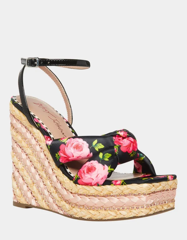 Betsey Johnson Pansie Black Multi Flash Sale