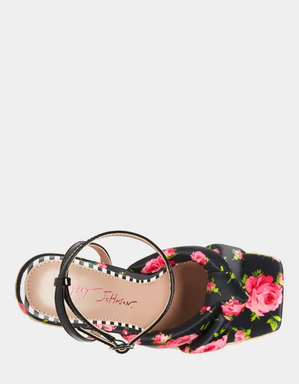 Betsey Johnson Pansie Black Multi Flash Sale