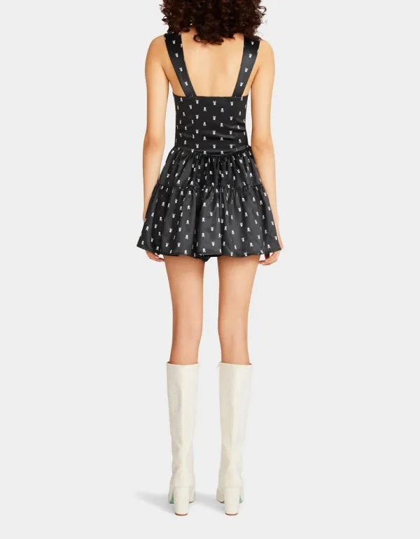 Betsey Johnson Skulltastic Romper Black Shop