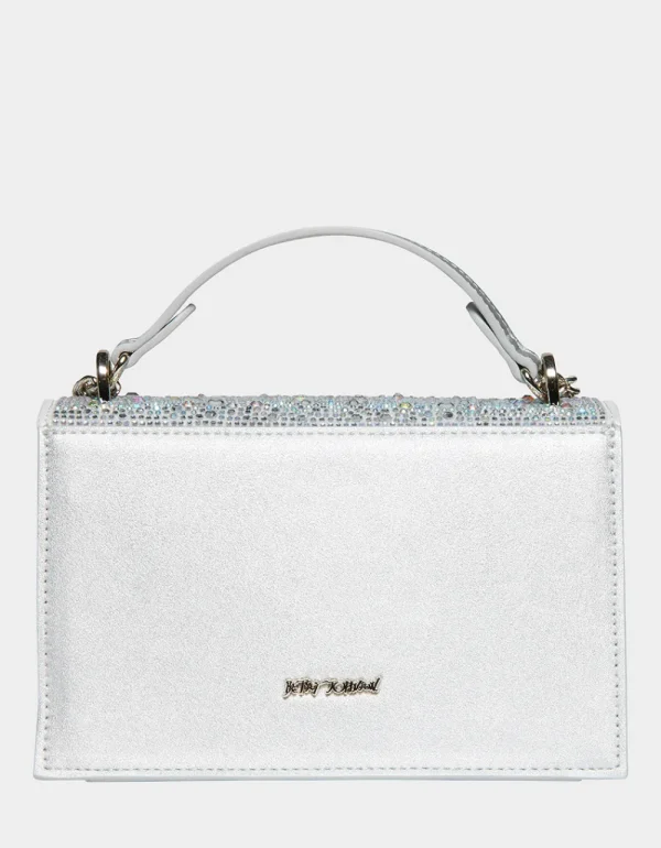 Betsey Johnson Sparkler Convertible Bag Silver Best