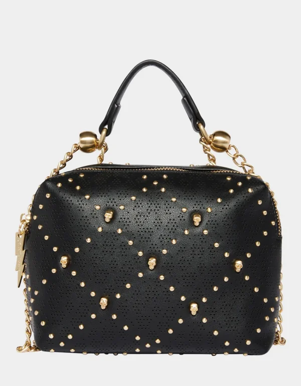 Betsey Johnson Status Skull Crossbody Black Best