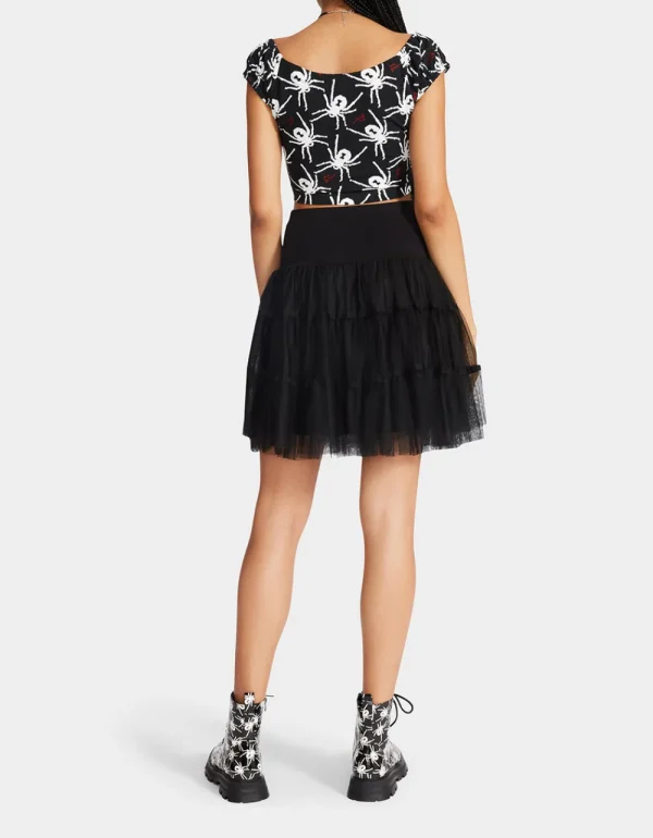 Betsey Johnson 80Th Bash Tulle Tutu Black/Black Black Black Outlet