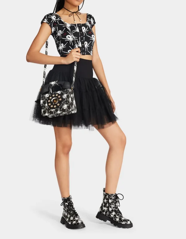 Betsey Johnson 80Th Bash Tulle Tutu Black/Black Black Black Outlet