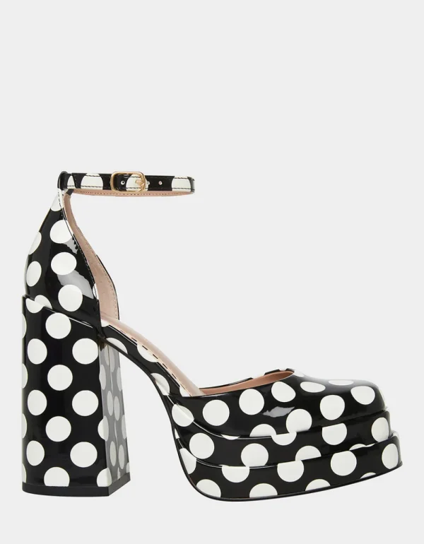 Betsey Johnson Tootsy Black Polka Dot Store