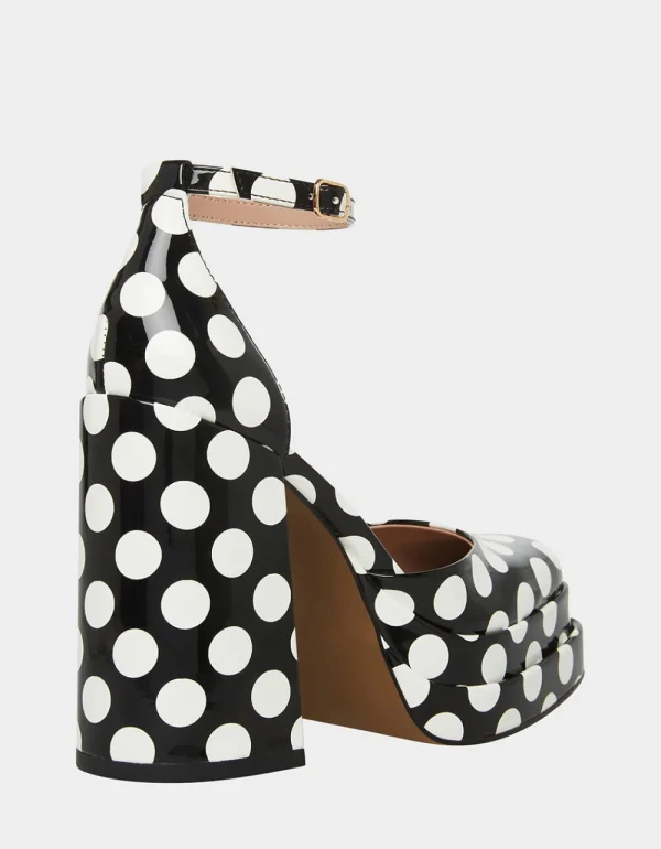 Betsey Johnson Tootsy Black Polka Dot Store