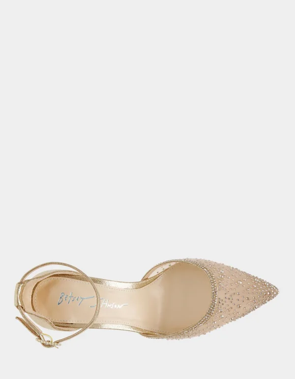 Betsey Johnson Viola Dusty Gold Flash Sale