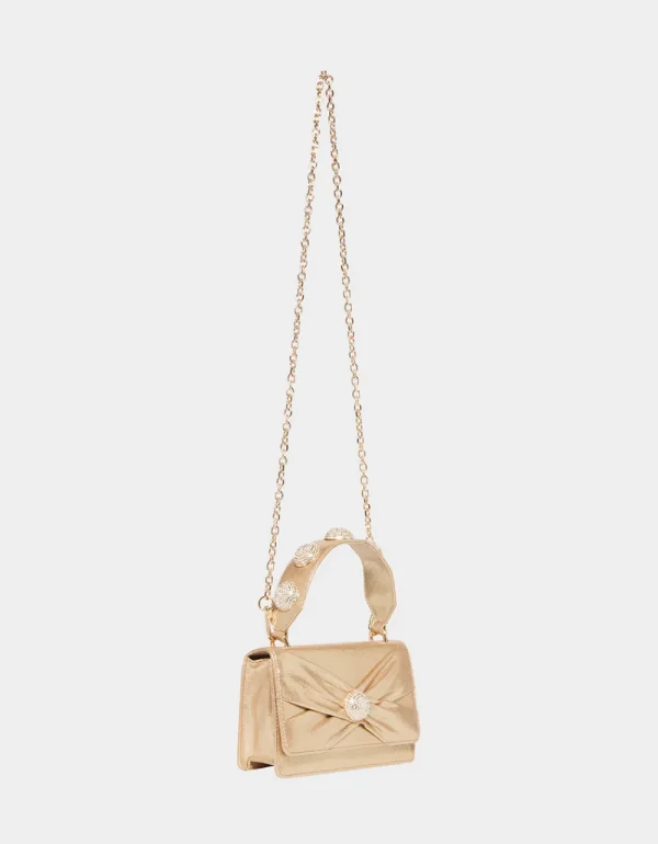 Betsey Johnson X Marks The Spot Top Handle Bag Gold Hot