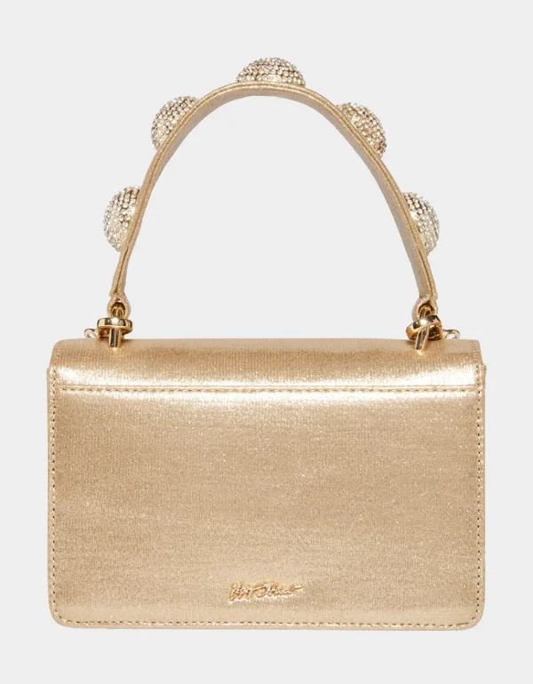 Betsey Johnson X Marks The Spot Top Handle Bag Gold Hot